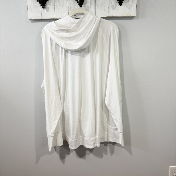 Athleta Pacifica Illume UPF Relaxed Jacket 3X Bright White NEW - Picture 3 of 5